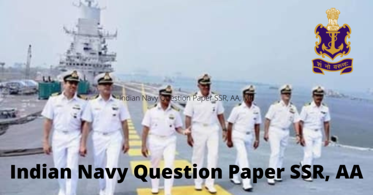 Indian Navy SSR AA Question Paper