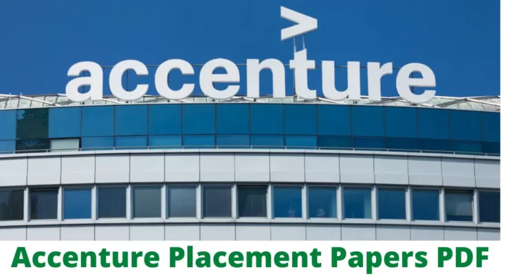 Accenture Placement Papers PDF