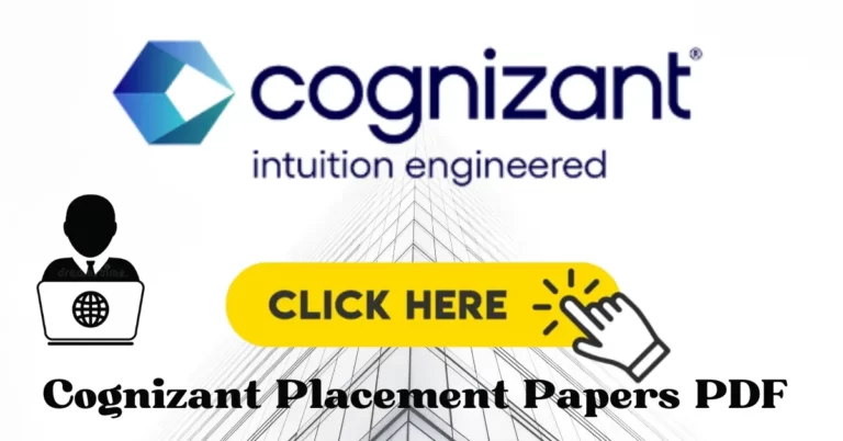 Cognizant Placement Papers