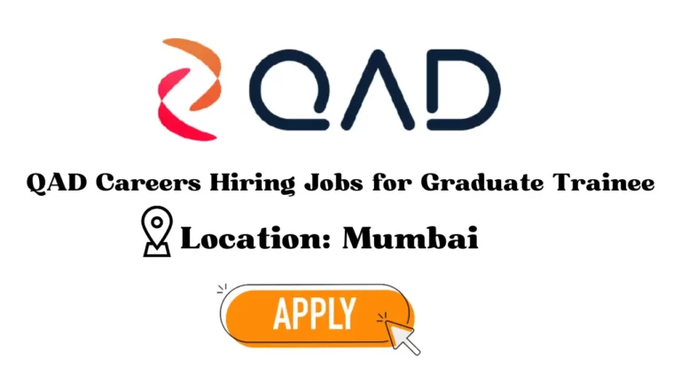 QAD Careers Hiring Jobs for Graduate Trainee