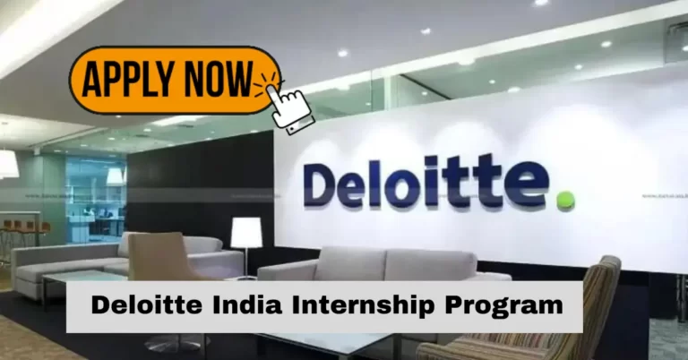 Deloitte India Internship Program