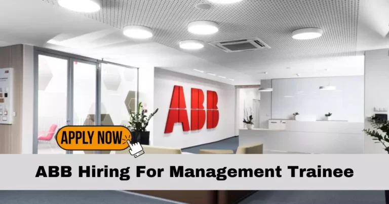 ABB Off Campus Drive 2023 Management Trainee