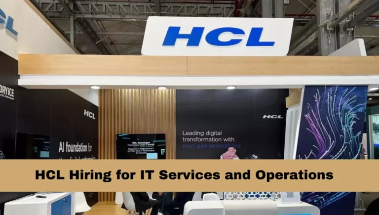 HCL Off Campus Drive 2023 IT Services